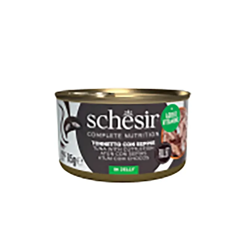 Thunfisch Mit Sepia In Gelee Nassfutter Für Katzen 85g von Schesir – Produktfoto