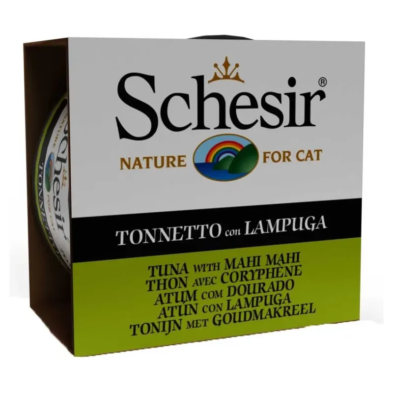 Tonijn Met Lampuga In Gelei Nat Kattenvoer 85g fra Schesir – produktbillede