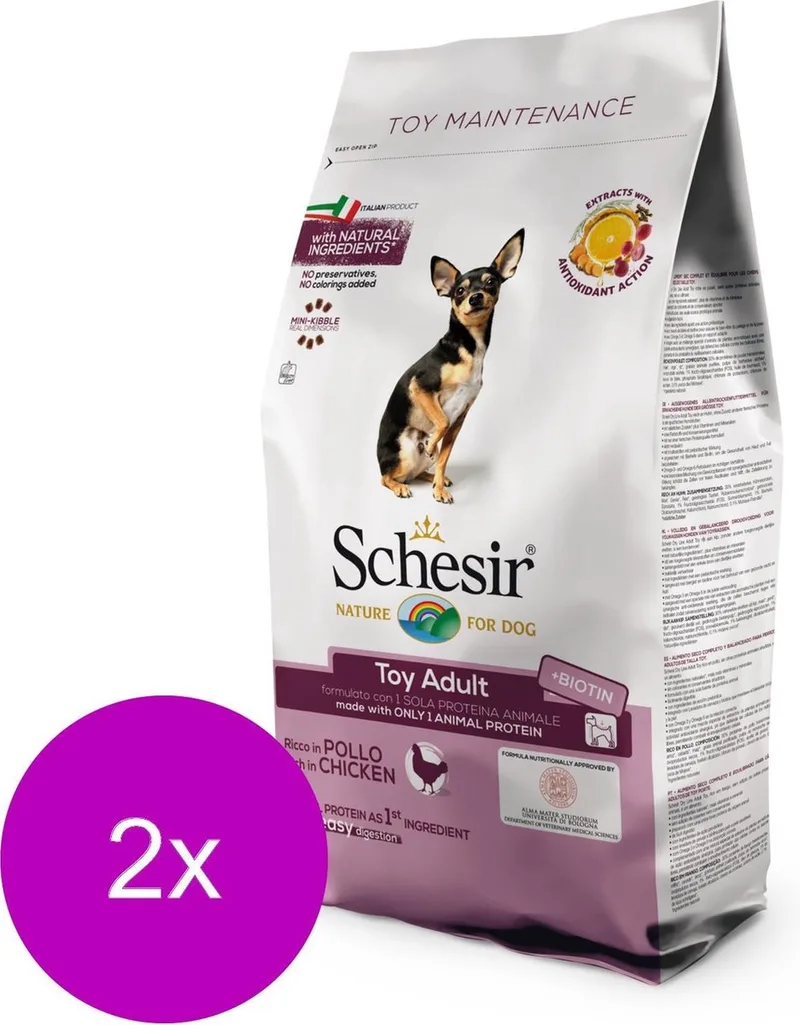 Toy Maintenance Kip - Hondenvoer - 2 x 2 kg de Schesir – photo produit
