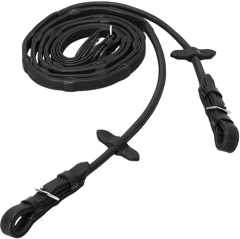 Durasoft Rolled Grip Teugels Rondgenaaid von Schockemöhle in Schwarz – Produktfoto