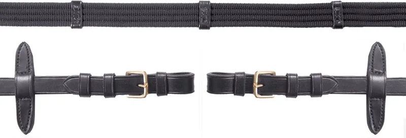 Geweven Teugels met gespen Pony by Schockemöhle in Black, Gold – product photo