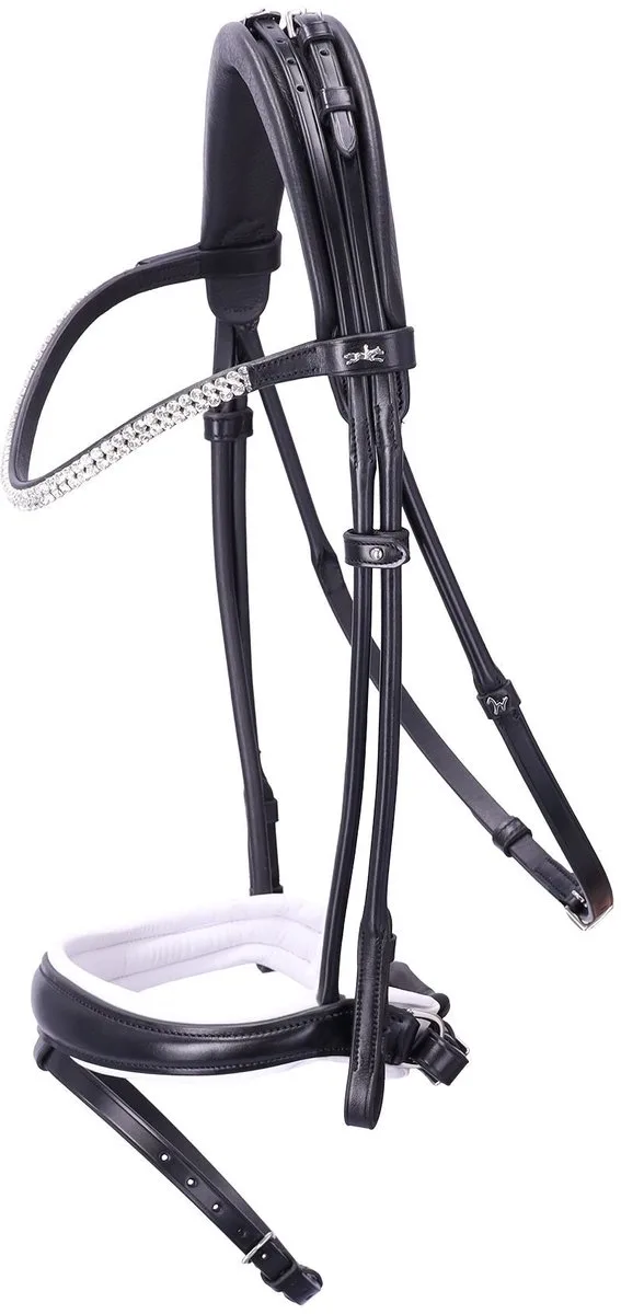 Hoofdstel SP Isabell Werth Satchmo Cob by Schockemöhle in Black, White – product photo