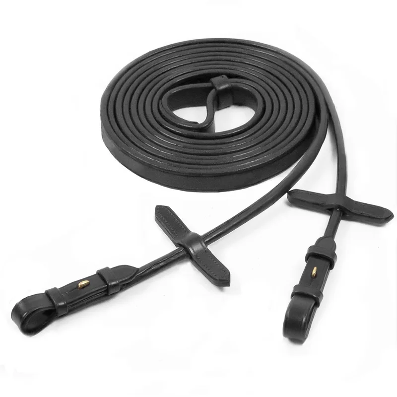 leren stang en trens teugels - Black-silver - Full by Schockemöhle – product photo