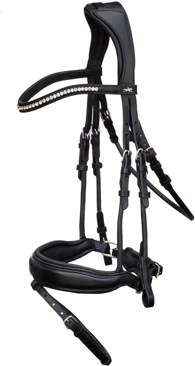 Malibu Anatomisch Hoofdstel Full by Schockemöhle in Zwart Lak – product photo
