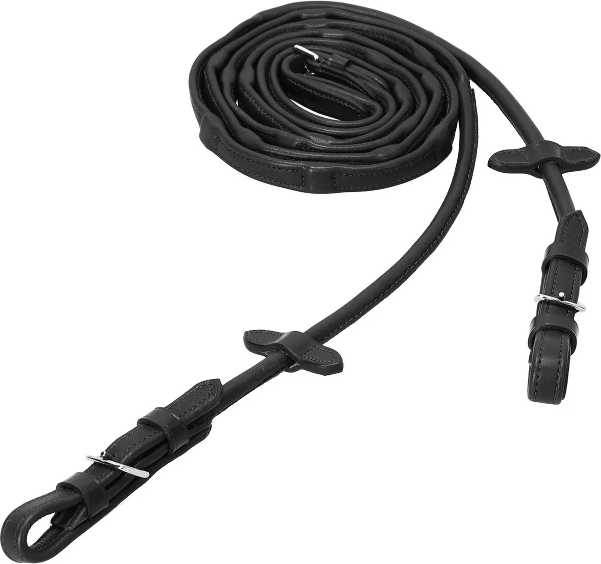 Reins Durasoft Rolled Full von Schockemöhle in Schwarz – Produktfoto