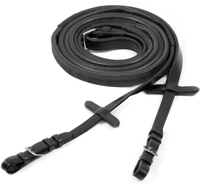 rubber teugels - Black-silver - Pony
