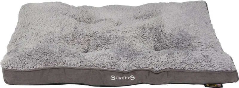 Cosy - Comfortabel hondenkussen - Met imitatie suède buitenvoering en superzachte binnenvoering - 82 x 58 cm de Scruffs en Gris – photo produit