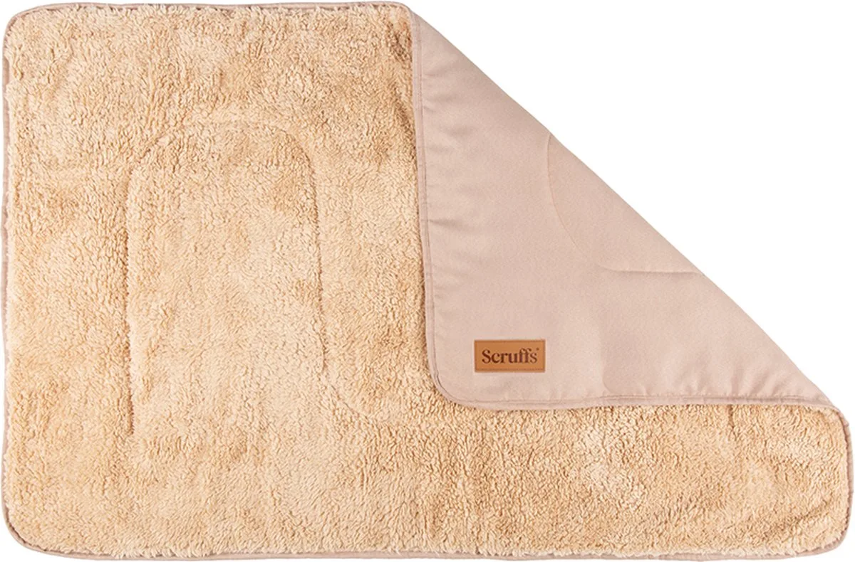 Cosy - Zachte hondendeken - Tweezijdig te gebruiken met heerlijk zachte binnenvoering - 110 x 75cm van Scruffs in Desert Sand – productfoto