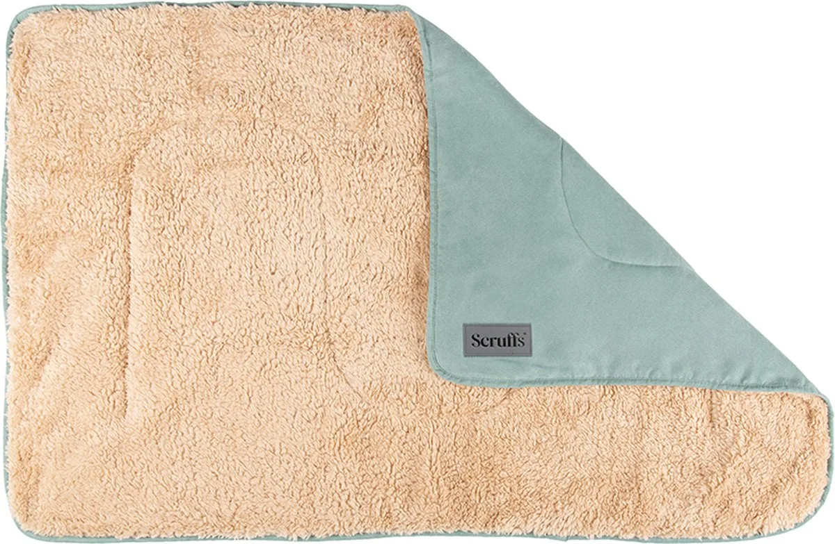 Cosy - Zachte hondendeken - Tweezijdig te gebruiken met heerlijk zachte binnenvoering - 110 x 75cm van Scruffs in Sage Green – productfoto