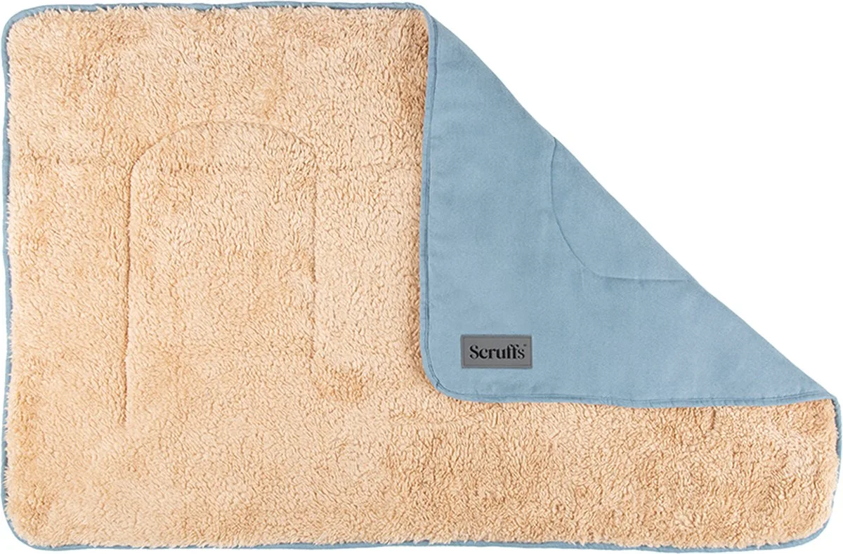 Cosy - Zachte hondendeken - Tweezijdig te gebruiken met heerlijk zachte binnenvoering - 110 x 75cm van Scruffs in Lagoon Blue – productfoto