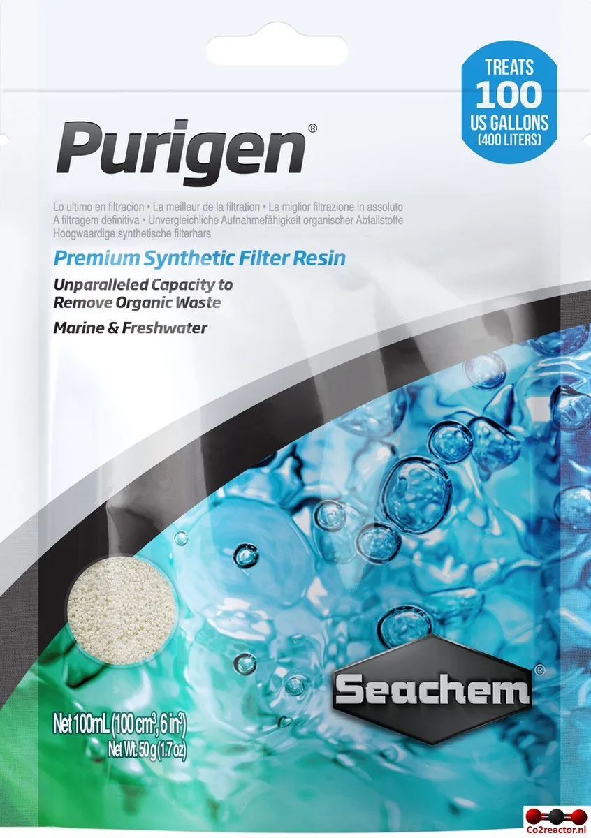Purigen zakje 100ml von Seachem – Produktfoto