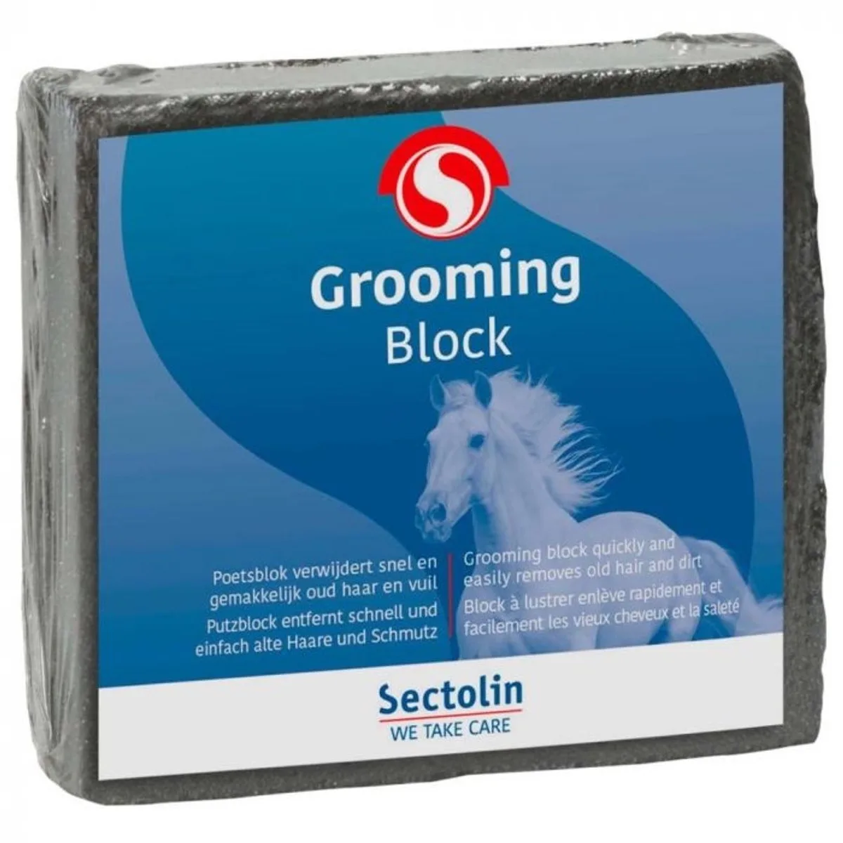 Equigroom Superblock - Poetsblok - Puimblok - Puimsteen - Grooming block voor paard - Verwijderd vuil en losse haren uit vacht de Sectolin en Noir – photo produit