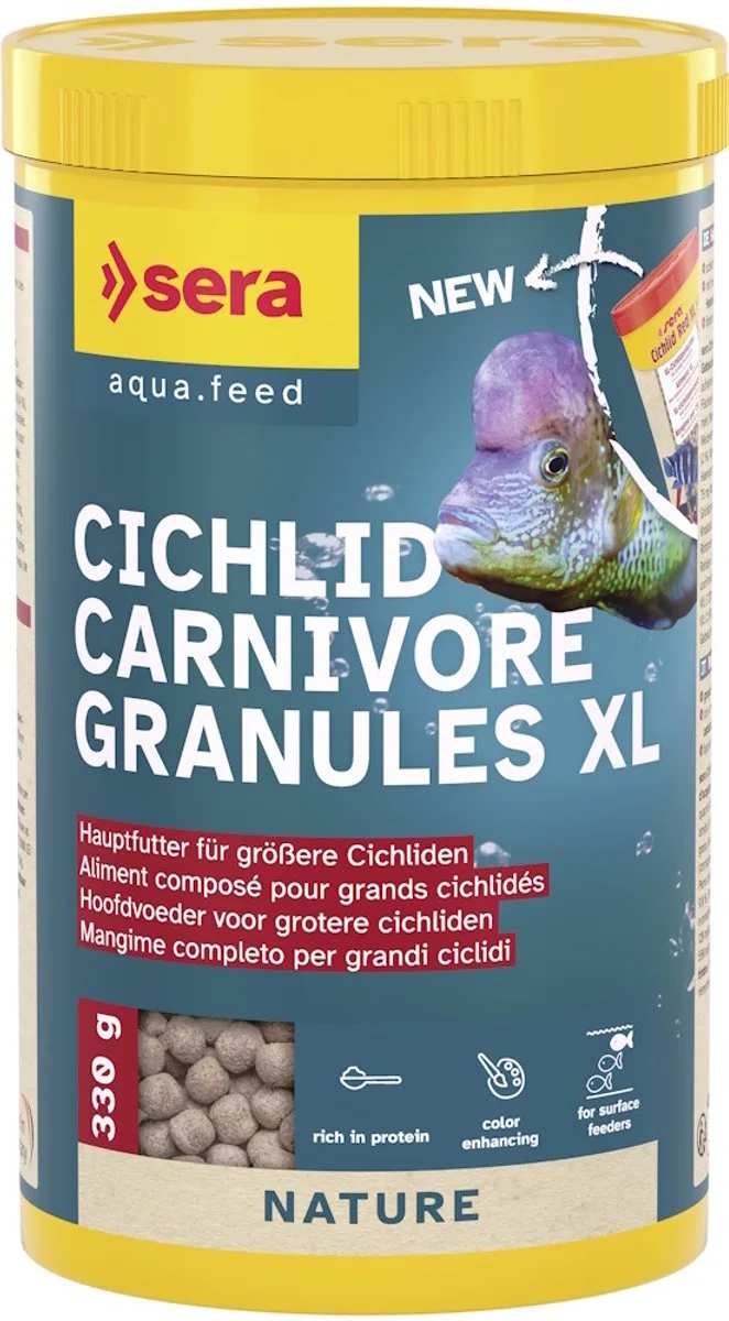 Cichlid Carnivore Granules XL 1.000ML fra Sera – produktbillede