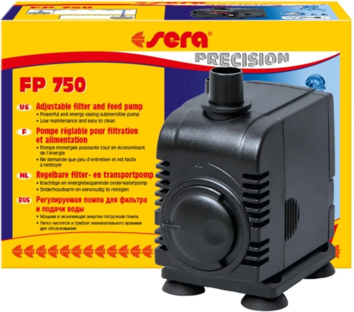 filter- en transportpomp FP 2000 de Sera en Noir – photo produit