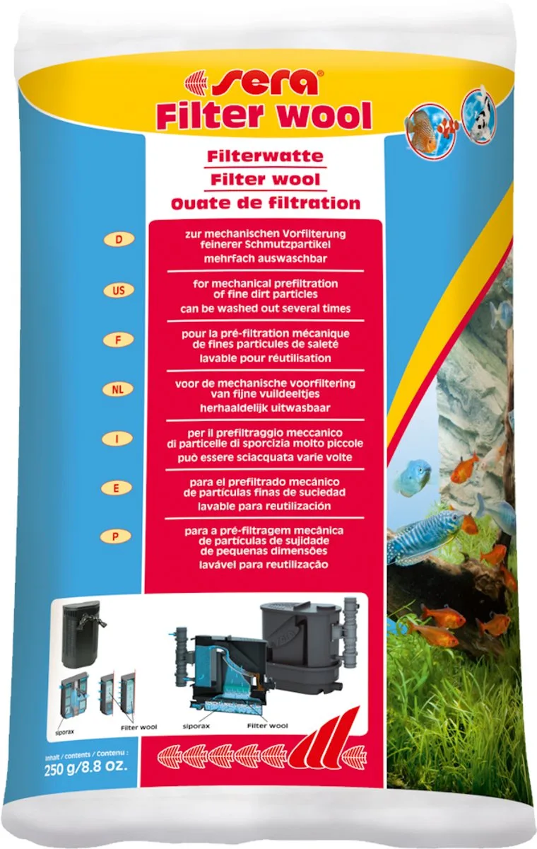 Filterwatten 250gr de Sera – photo produit