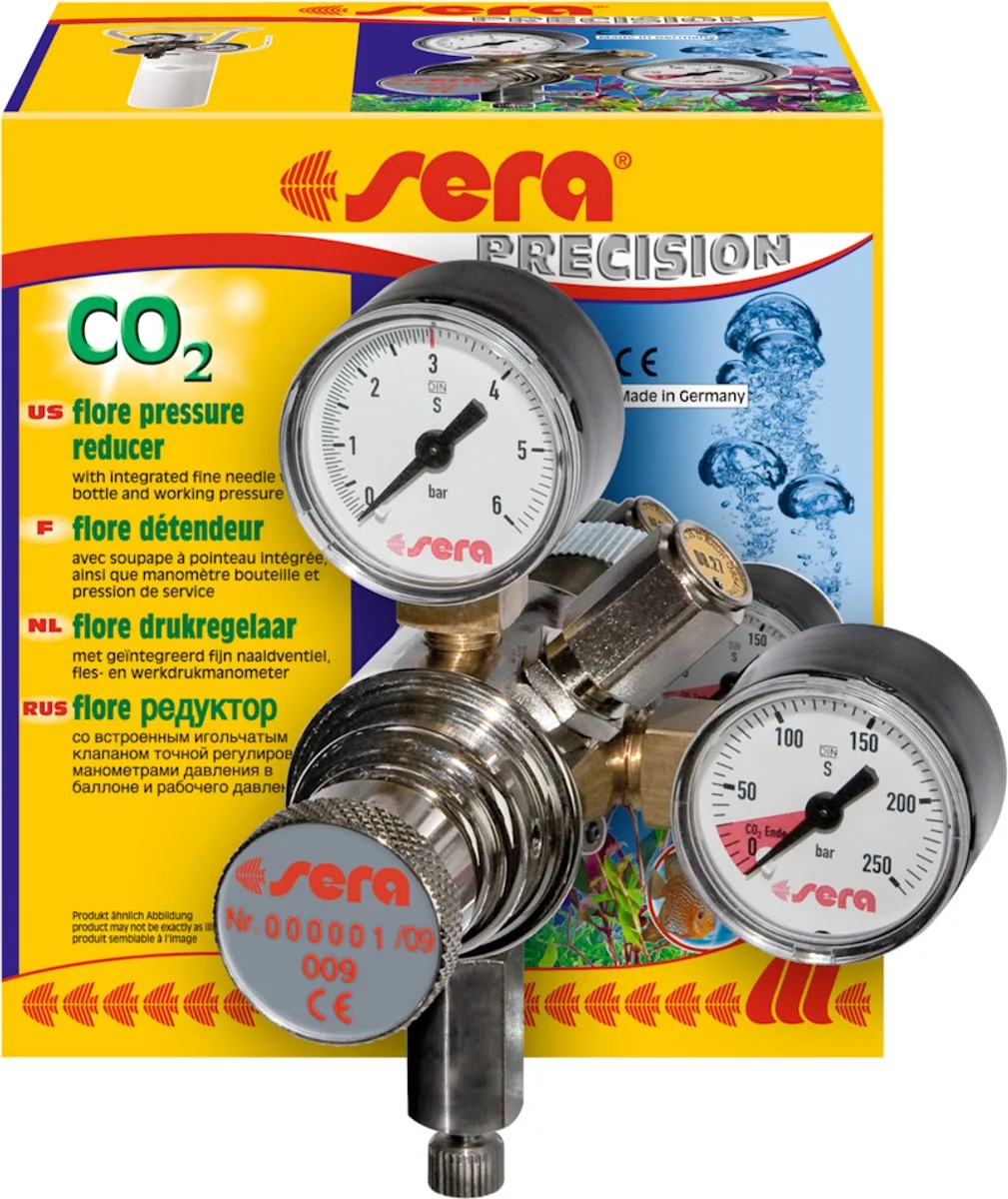 Flore Co2 Drukregelaar Voor Uitwendig Ventiel de Sera en Bleu – photo produit