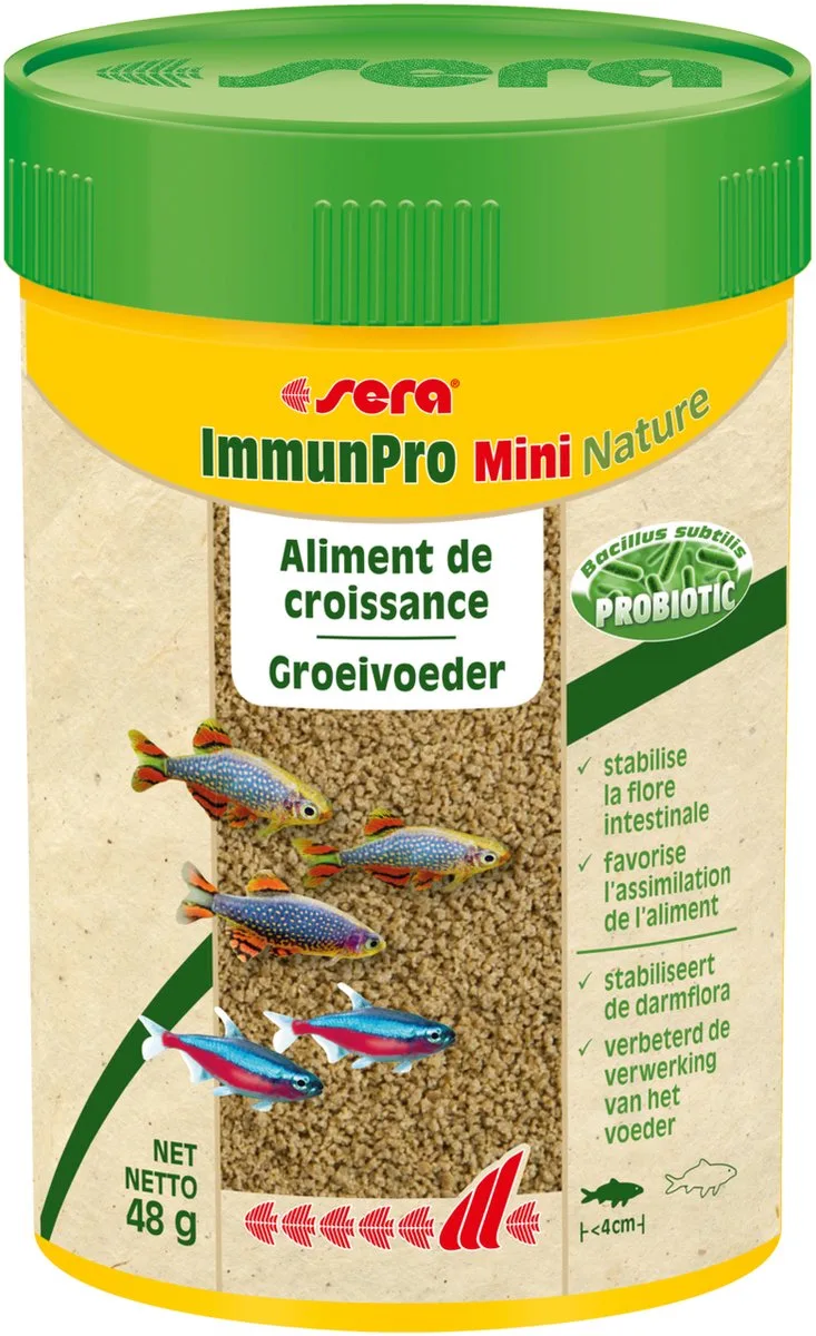 Immunpro Mini nature 100ml-aliments pour poissons d'eau douce van Sera – productfoto