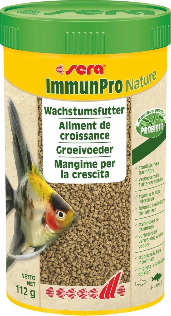 ImmunPro - Probiotisch groeivoeder voor siervissen vanaf 4 cm 250 ml de Sera – photo produit