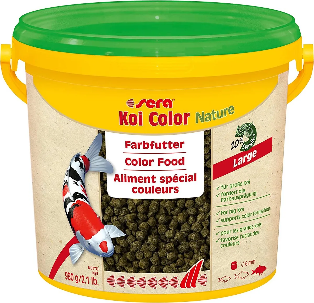 Koi Color Nature - voeding voor grote Koi karpers de Sera – photo produit