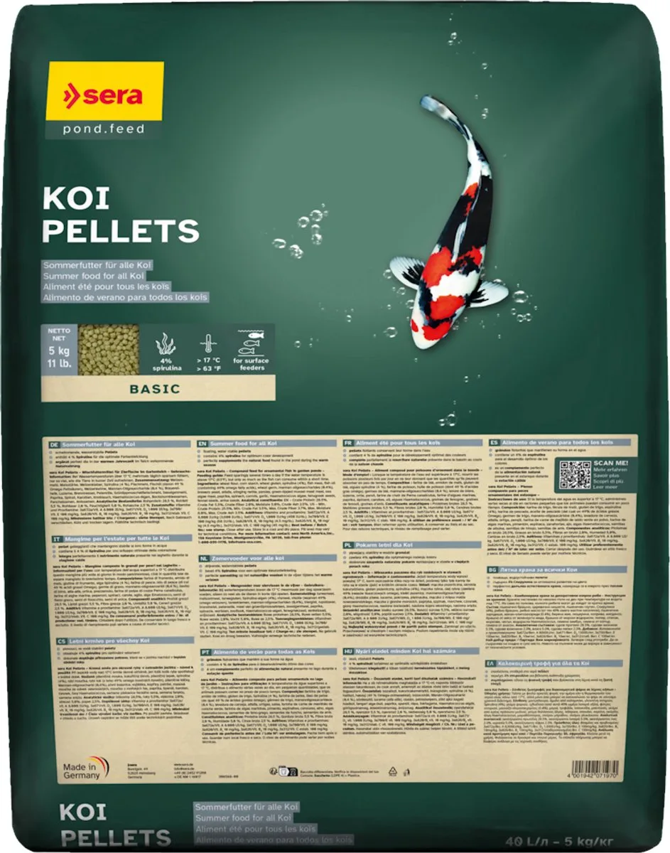 Koi Pellets 40 Liter (5KG) de Sera – photo produit