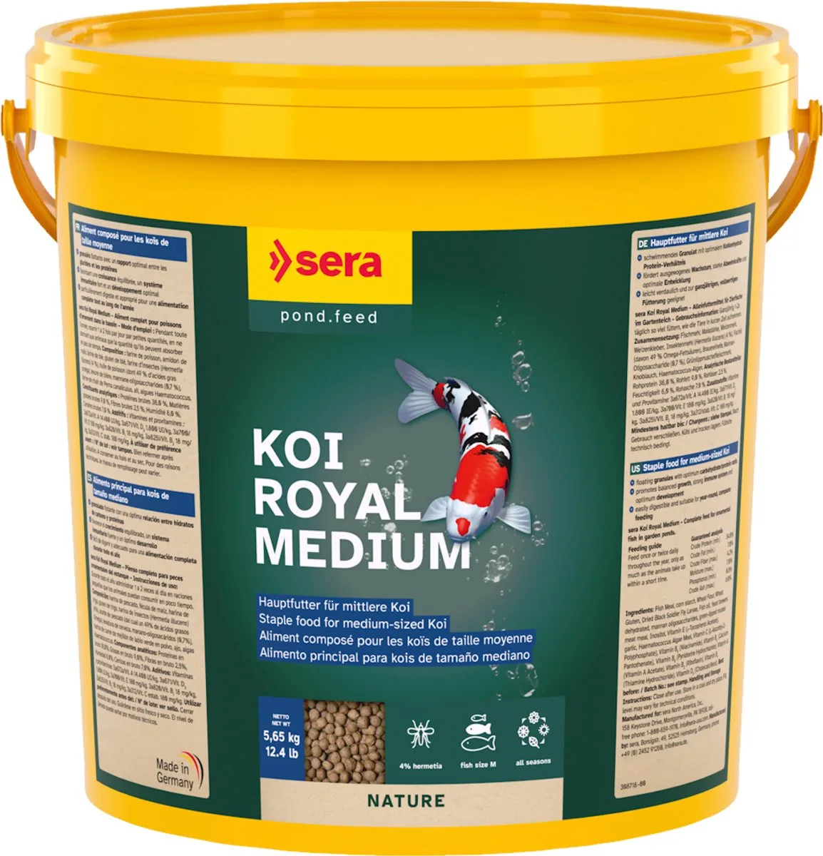 KOI Royal Medium 21 liter de Sera – photo produit