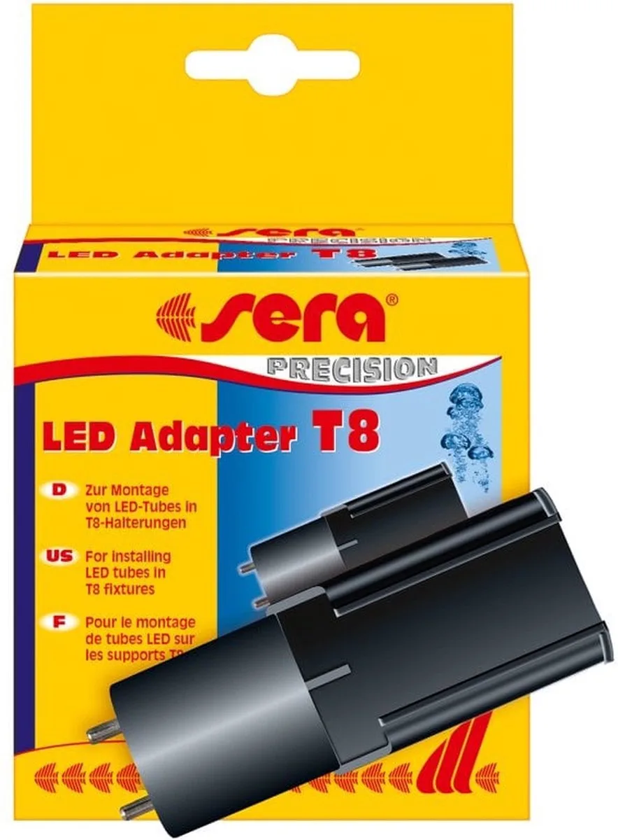 led adapter t5 2 stuks maakt led lampen passend in T5 toestellen de Sera en Noir – photo produit