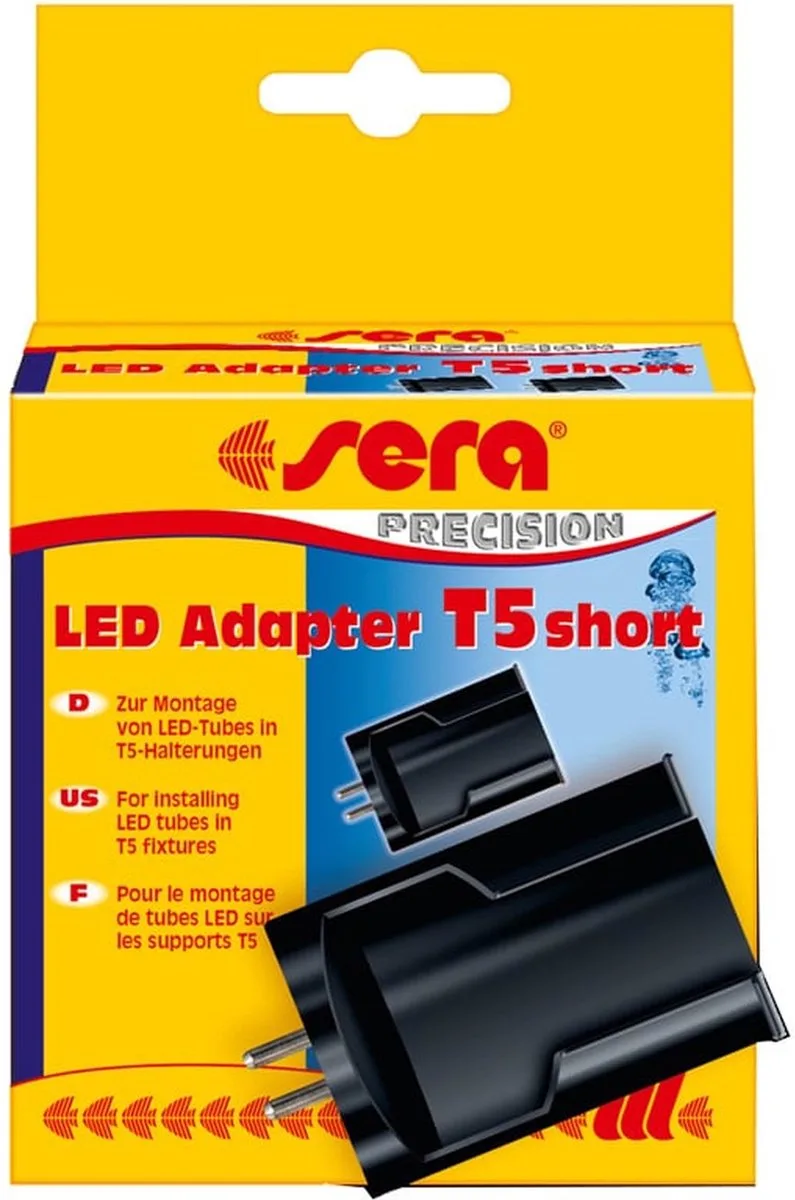 LED Adapter T5 Short de Sera en Noir – photo produit