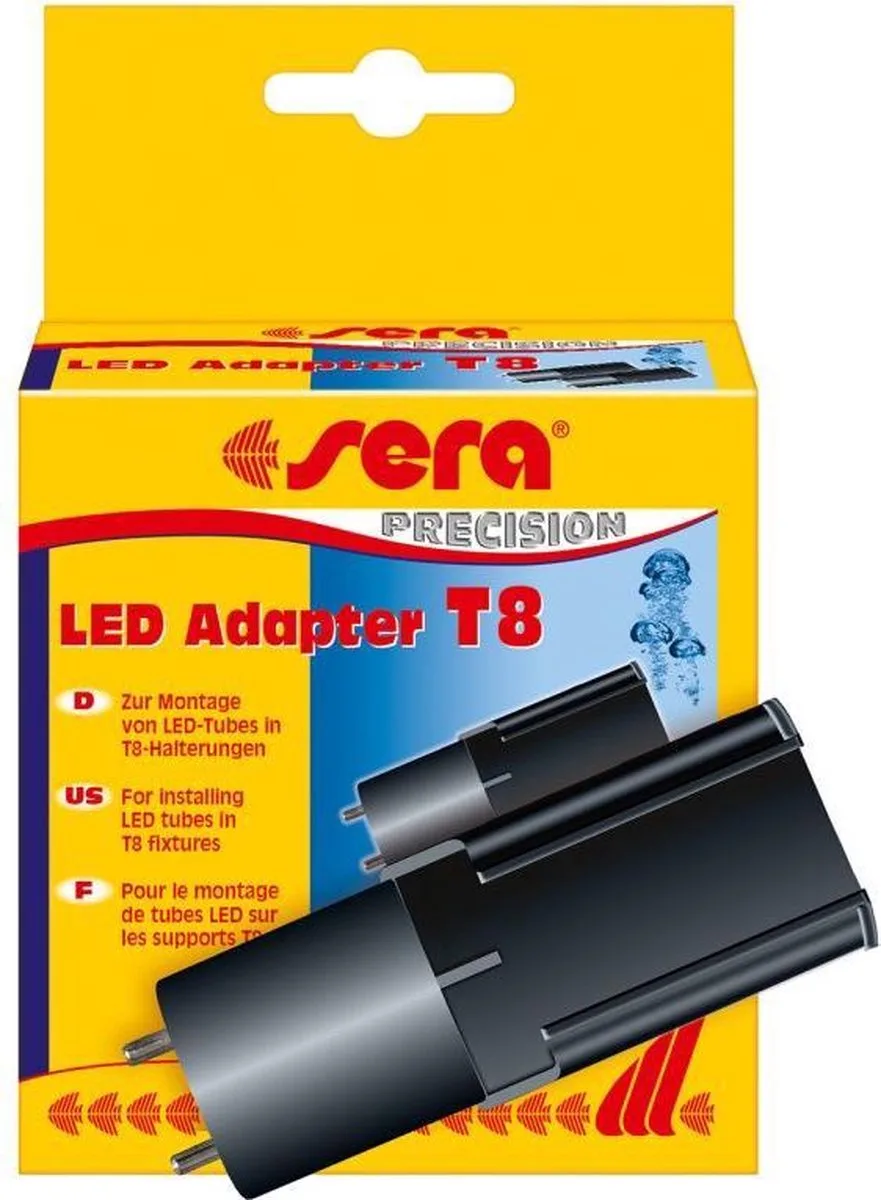 LED Adapter T8 de Sera en Noir – photo produit