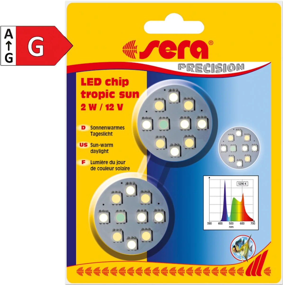 LED Chip Tropic de Sera en Aqua – photo produit