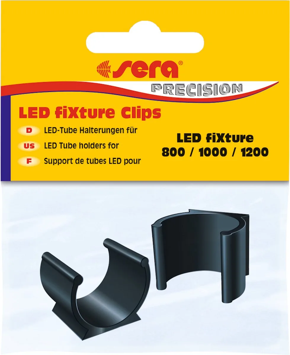 LED Fixture Clips (2 Stuks) de Sera en Noir – photo produit