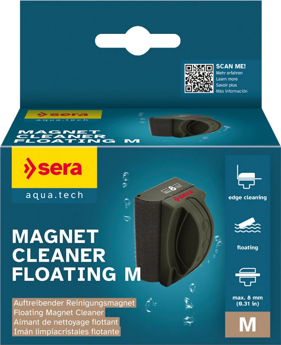 Magnet Cleaner Floating M - 8MM by Sera in Black – product photo