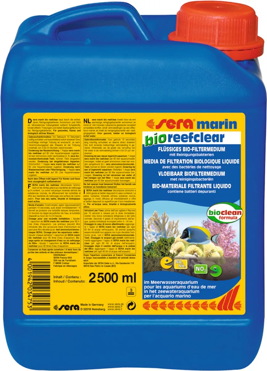 Marin Bio Reefclear 2.500ML von Sera in Blau – Produktfoto