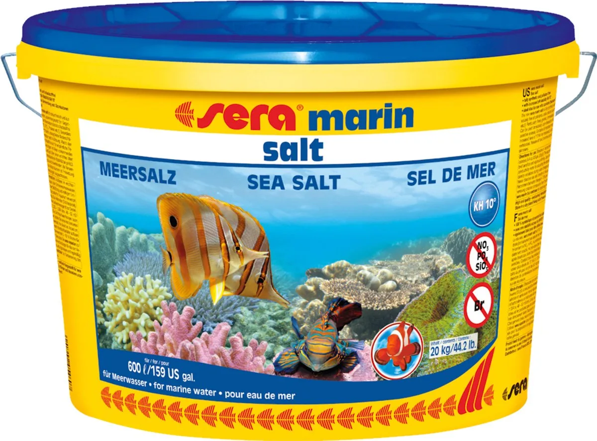Marin Salt 20KG - Voor 600 liter van Sera in Blauw – productfoto