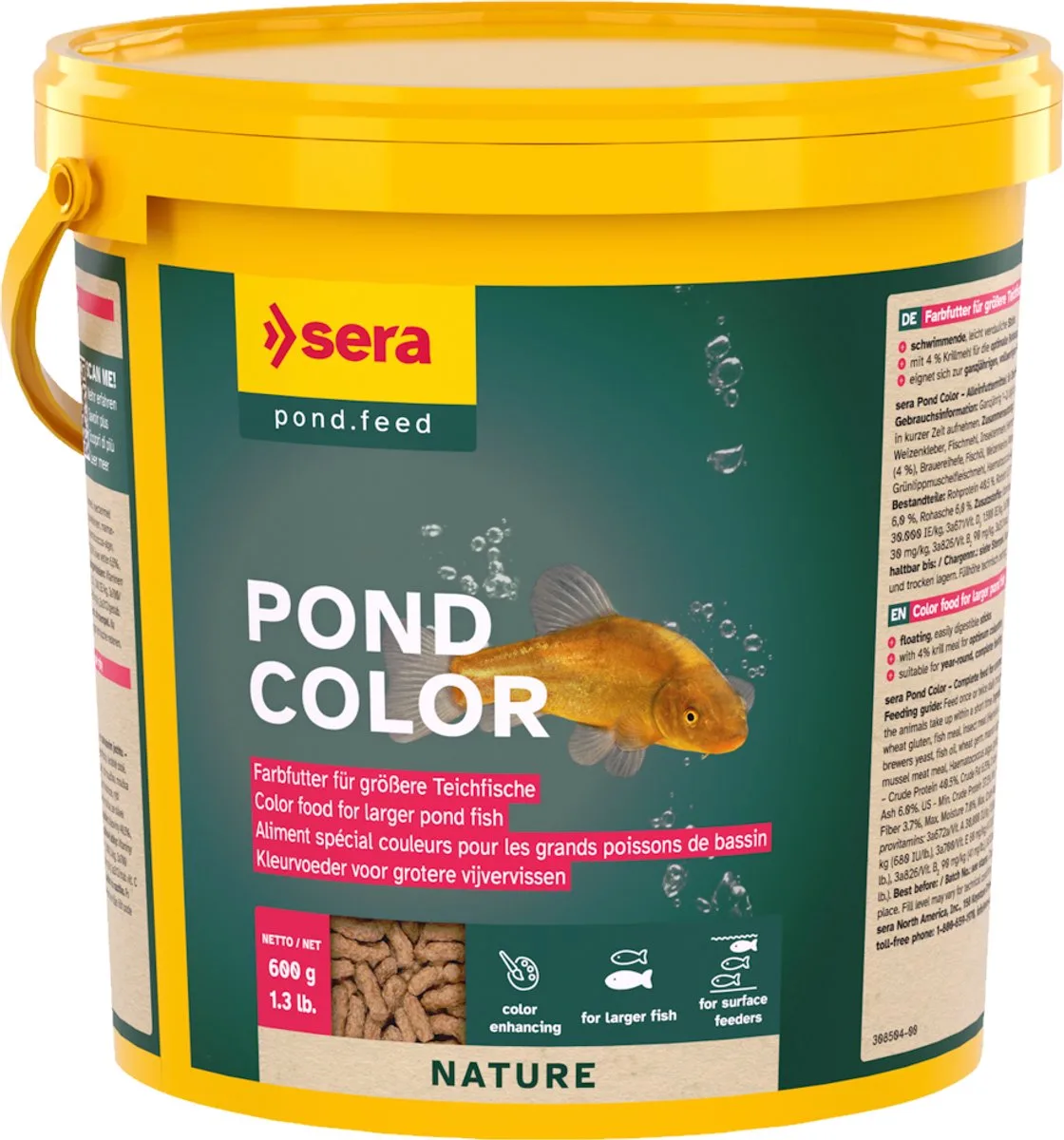 Pond Color 3.800ML (600 Gram) de Sera – photo produit