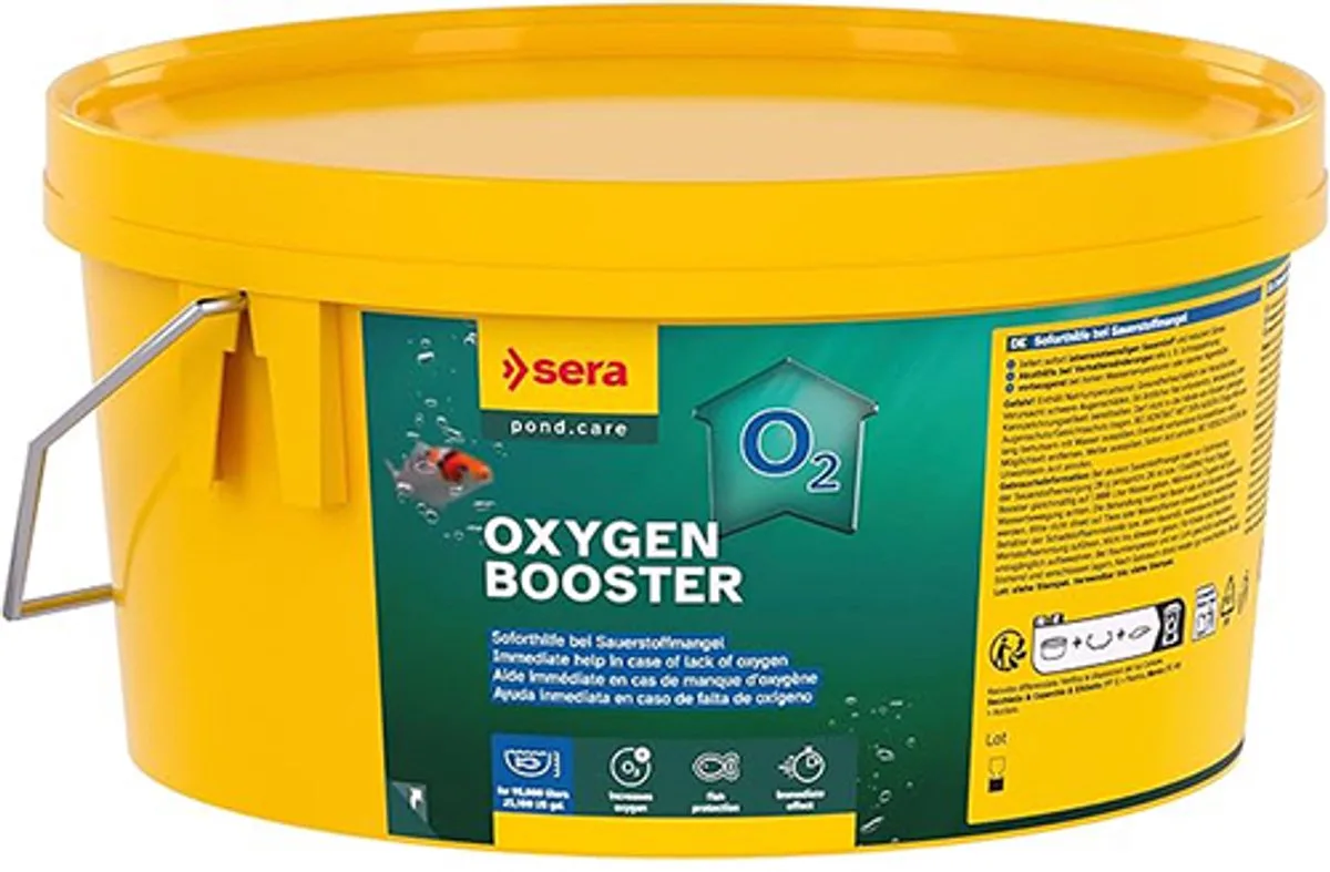 Pond Oxygen Booster 2,2 L (1,9 kg) van Sera in Geel – productfoto