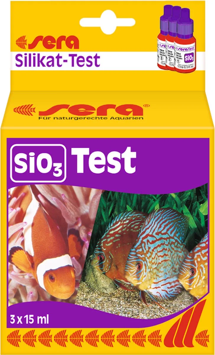 sio3 silikaat test 15ml van Sera in Blauw – productfoto