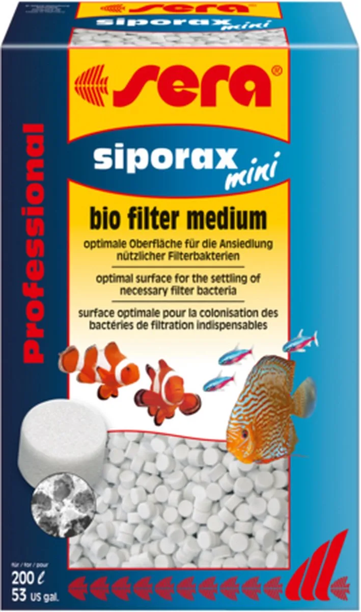 Siporax mini Professional 35gr von Sera in Weiß – Produktfoto
