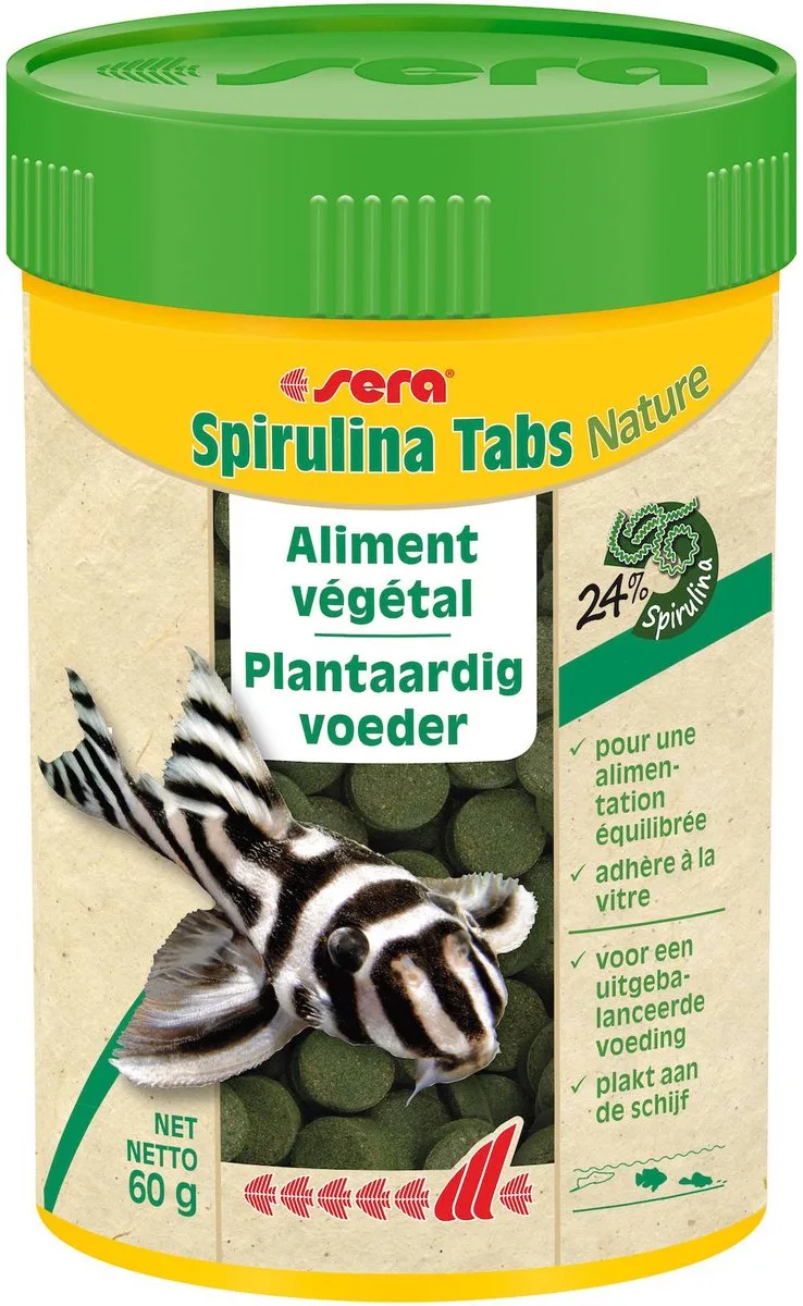 Spirulina Tabs Natuur | 60g by Sera – product photo