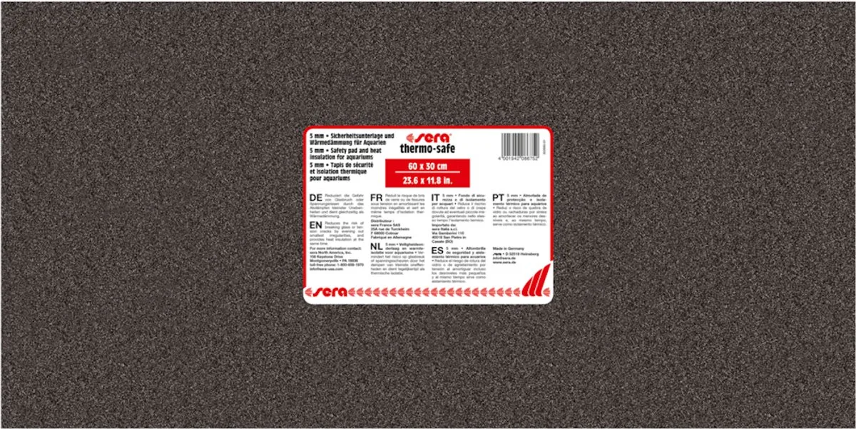Thermo-Safe 60x30CM von Sera in Schwarz – Produktfoto