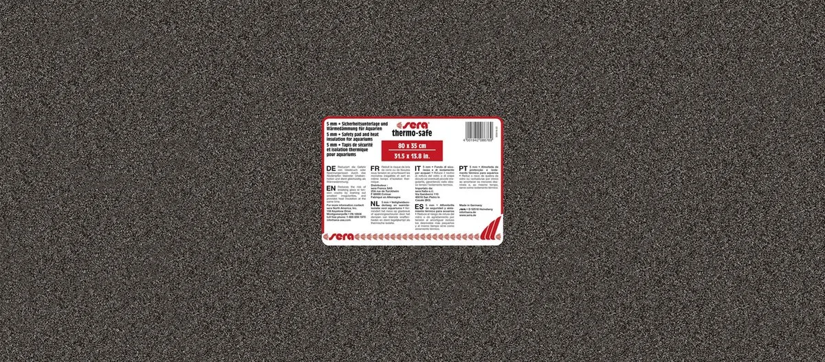 Thermo-Safe 80x35CM von Sera in Schwarz – Produktfoto