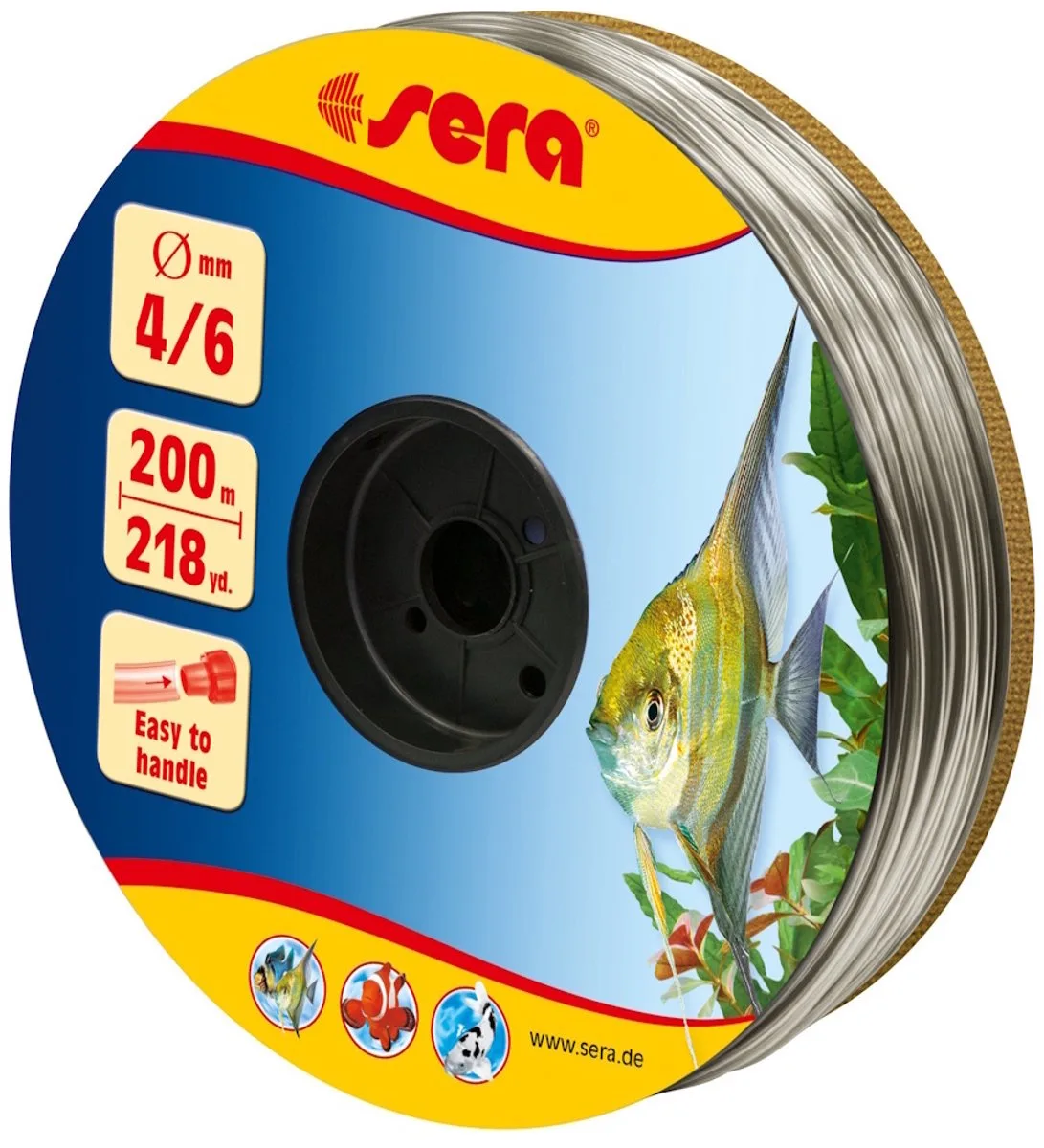 Tube4 / 6 Grau, 200 M. 4-6 mm von Sera – Produktfoto