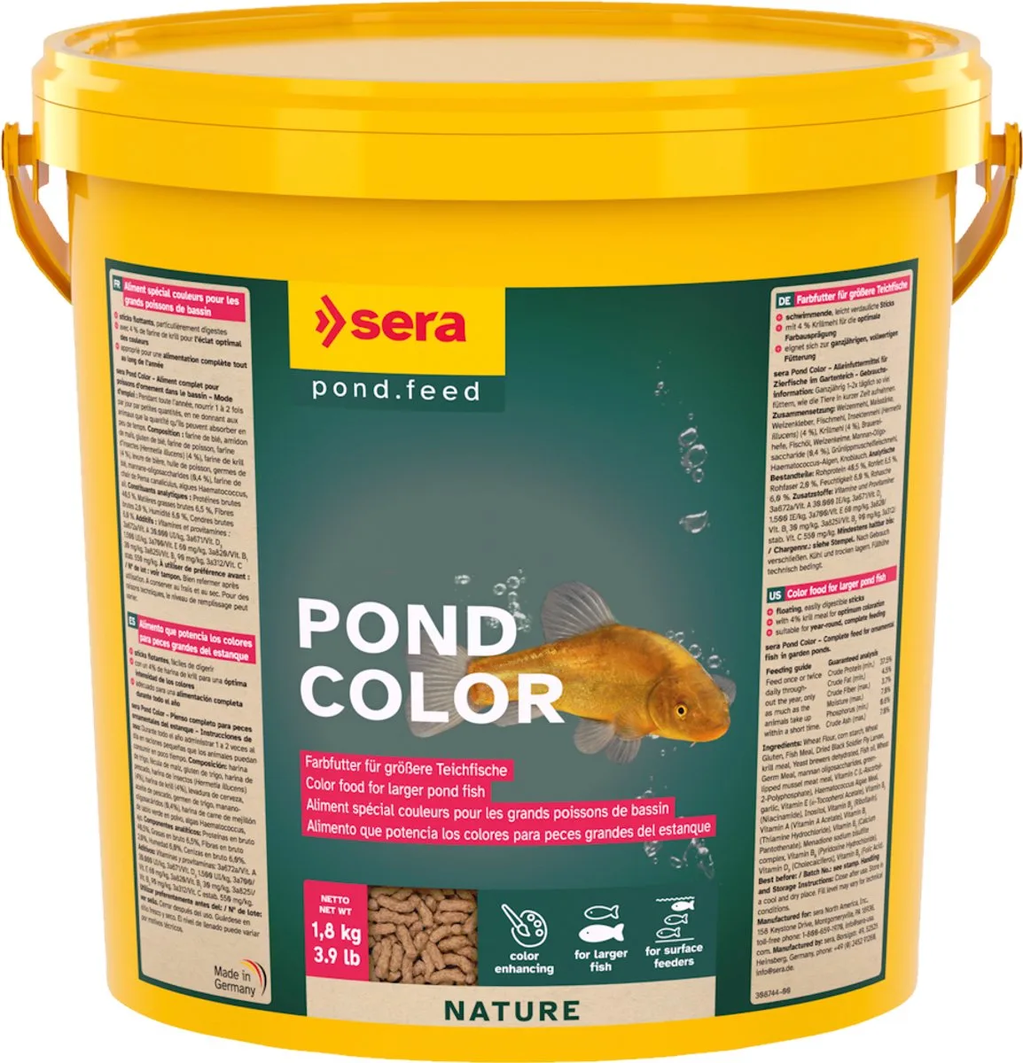 Vijver Kleursticks Nature | 10 liter von Sera – Produktfoto
