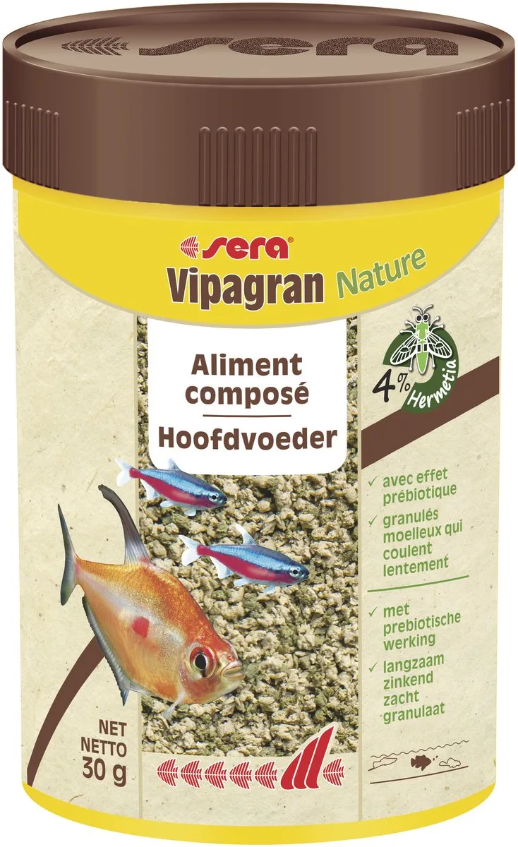 Vipagran Nature granulaat - Aquarium - 100 ml fra Sera – produktbillede