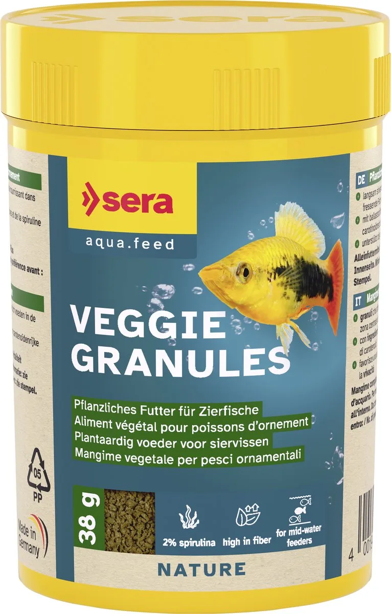 visvoer - Veggie Granules - Aquariumvissen - 100 ml by Sera – product photo