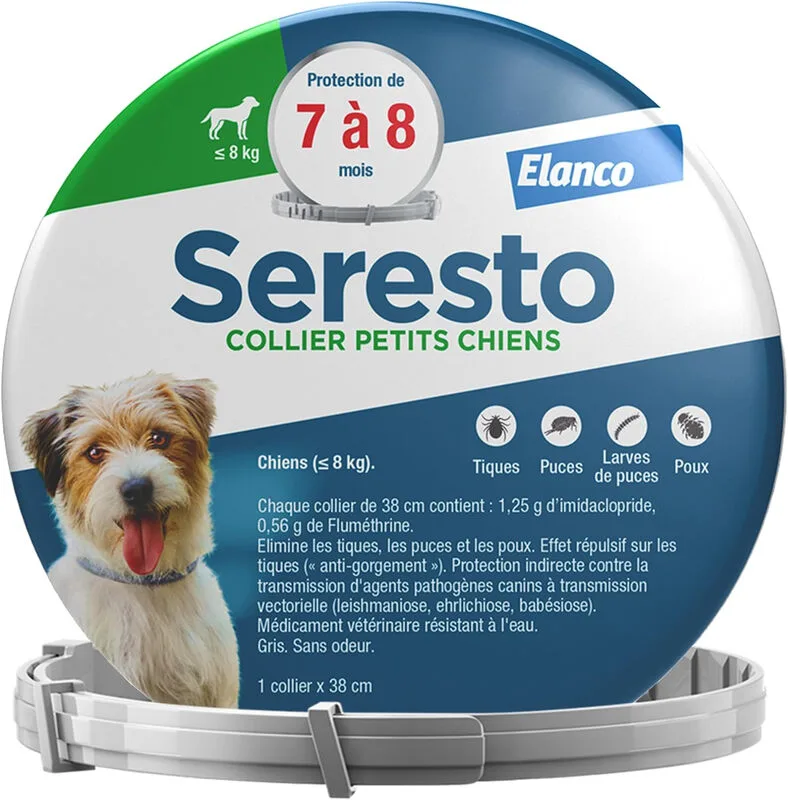 Chien – Collier Anti-Puces et Anti-Tiques pour Petits Chiens – Moins de 8 kg van Seresto – productfoto