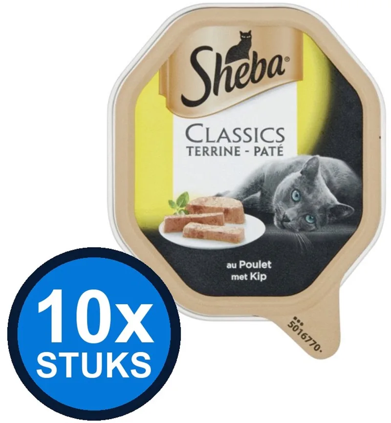 10x Sheba - Classic Paté Kip - Kattenvoer Natvoer - 85 g by Sheba – product photo