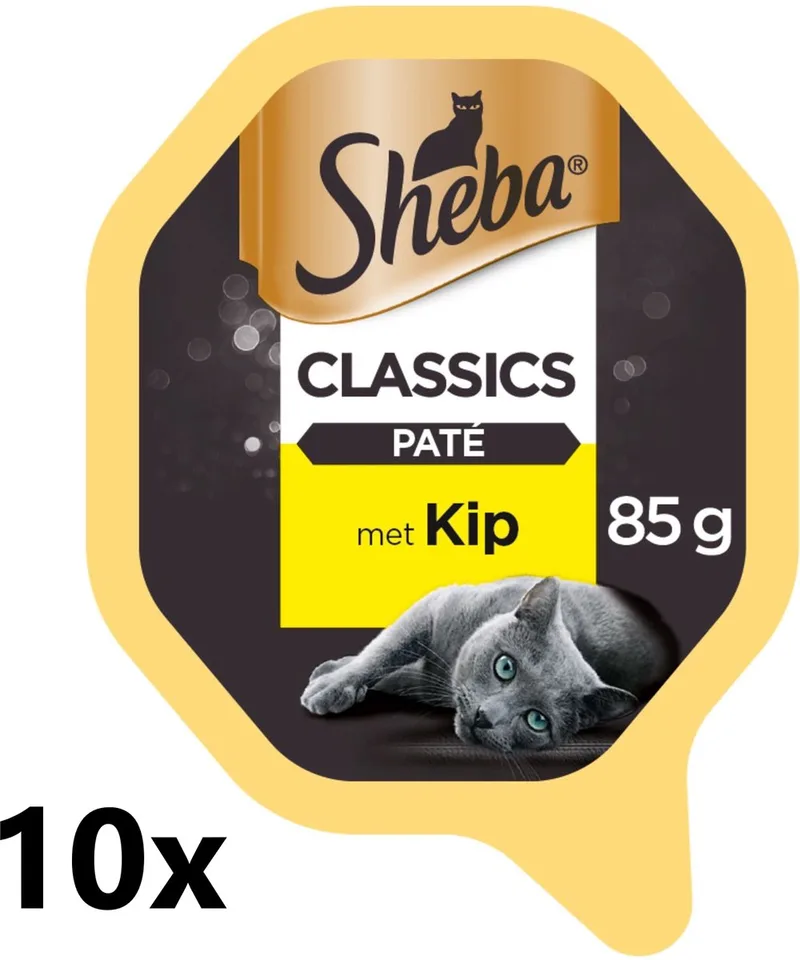 10x Sheba - Classic Paté Kip - Kattenvoer Natvoer - 85 g von Sheba – Produktfoto