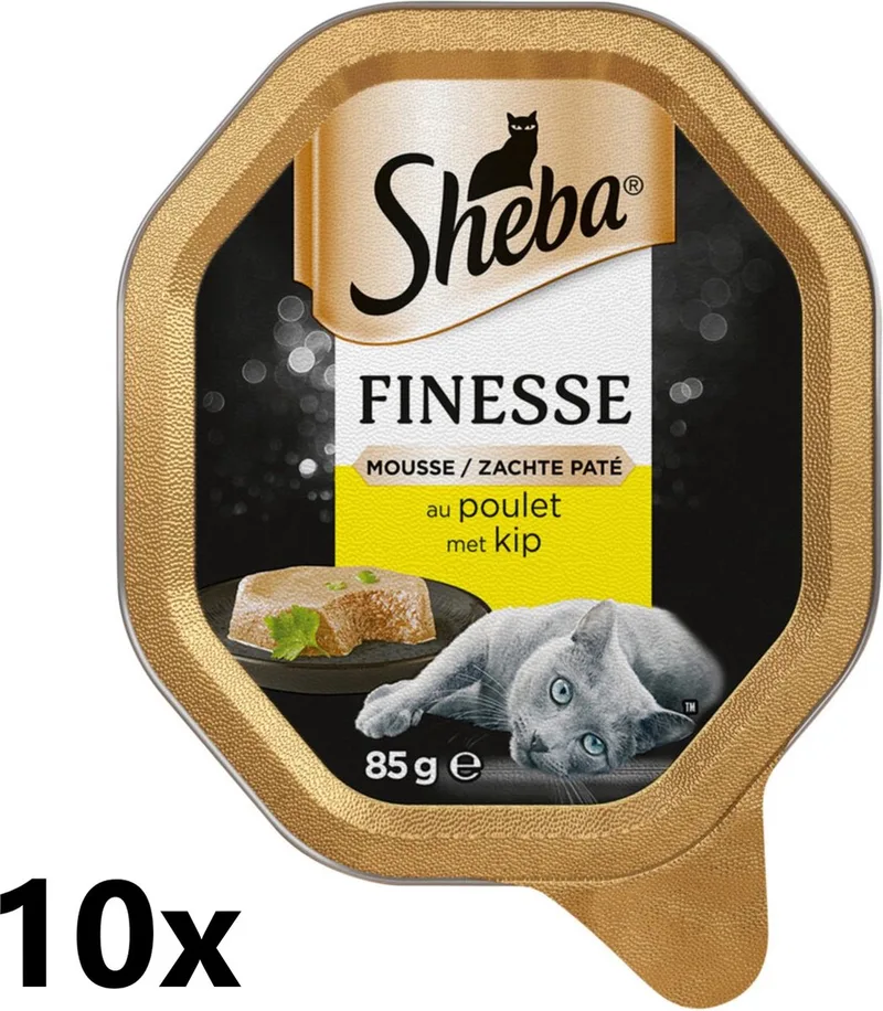 10x Sheba - Finesse Mousse Kip - Kattenvoer Natvoer - 85 g by Sheba – product photo