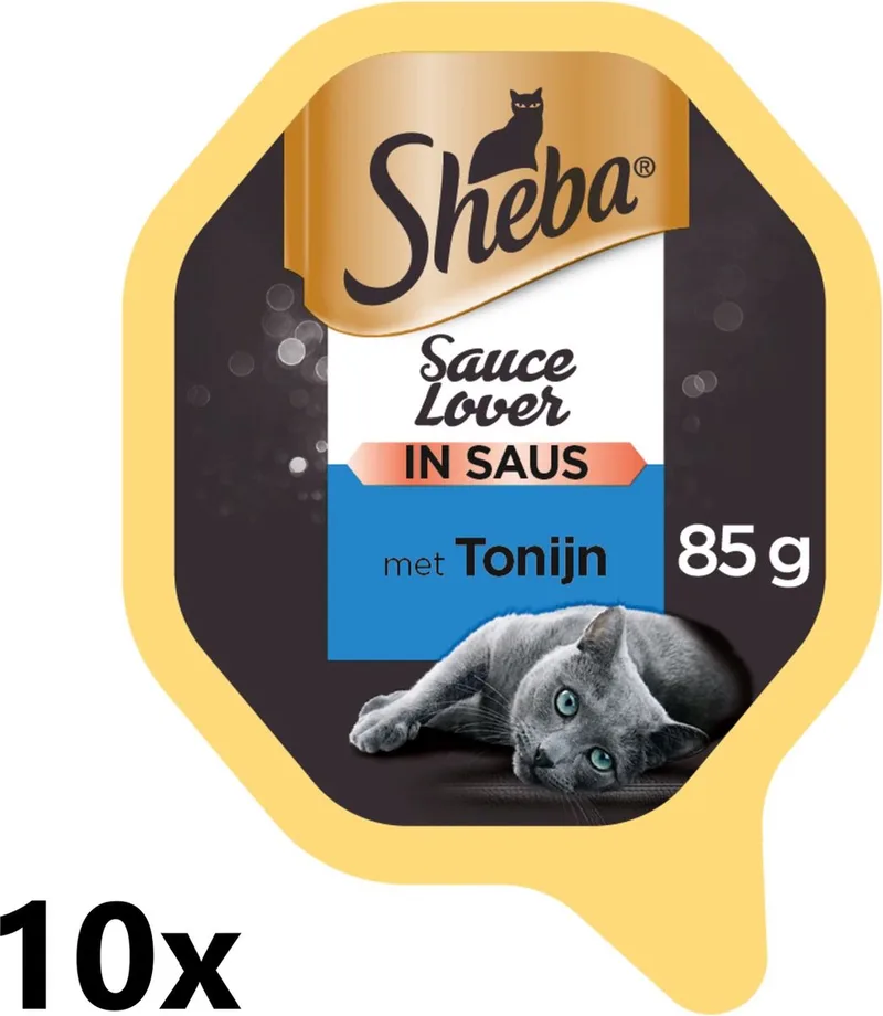 10x Sheba - Sauce Lover Tonijn in Saus - Kattenvoer Natvoer - 85 g de Sheba – photo produit