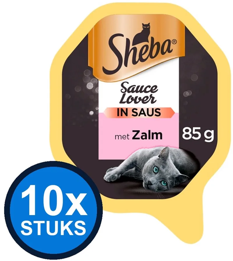 10x Sheba - Sauce Lover Zalm in Saus - Kattenvoer Natvoer - 85 g by Sheba – product photo